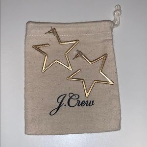 Star hoop earrings